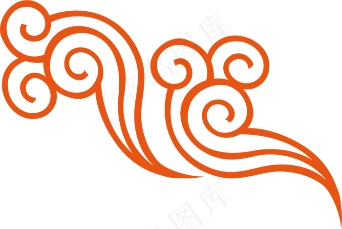 花纹祥云,免抠元素(1782*1194px 72 dpi )ai矢量模版下载