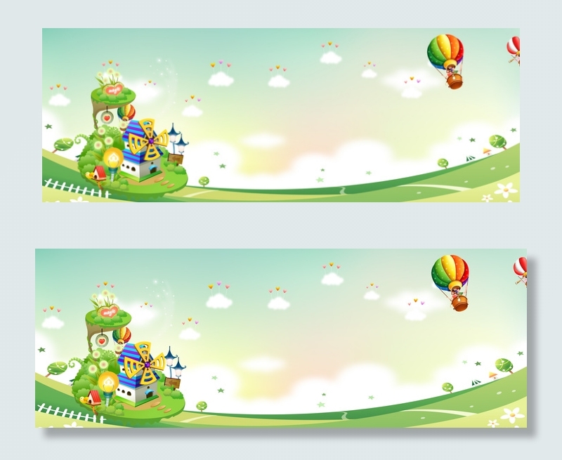 蓝色渐变儿童节海报背景