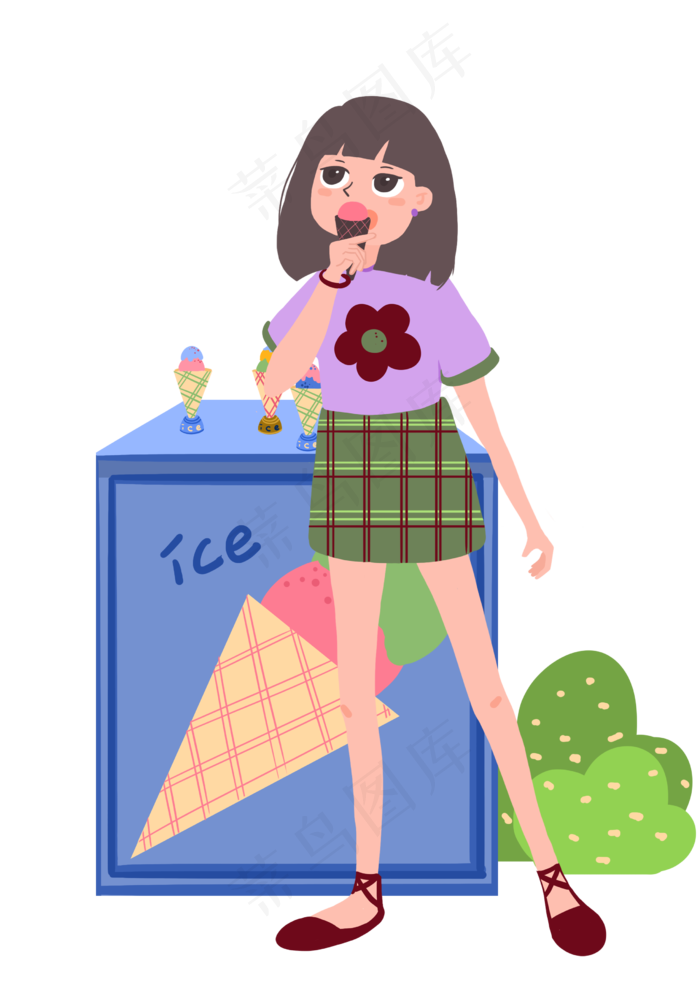 小暑冰激凌小吃