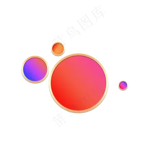 红色圆形渐变优惠券