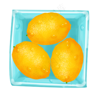 免扣黄色水果柠檬