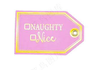 粉红色吊牌,免抠元素