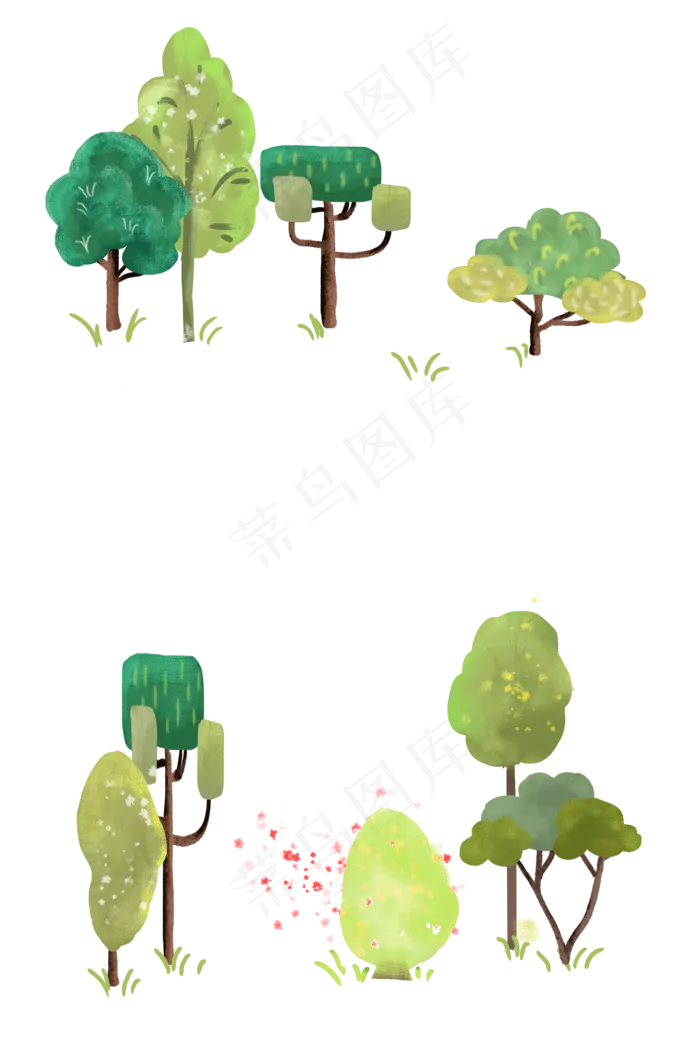 装饰森林边框植物(2000X3000(DPI:300))psd模版下载