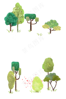 装饰森林边框植物