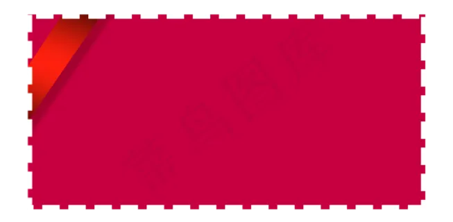 红色促销标签免扣png