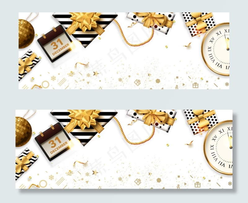 简约时尚圣诞节banner