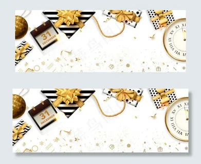 简约时尚圣诞节banner