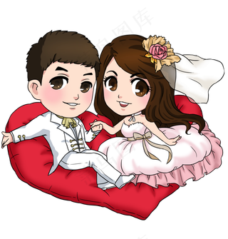 拍婚纱照新郎新娘