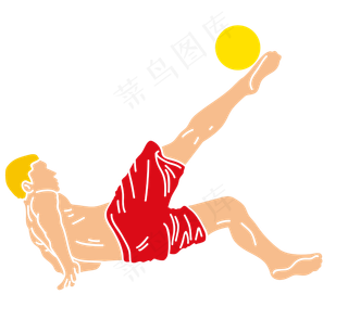 俄罗斯世界杯足球赛踢球运动员造,免抠元素