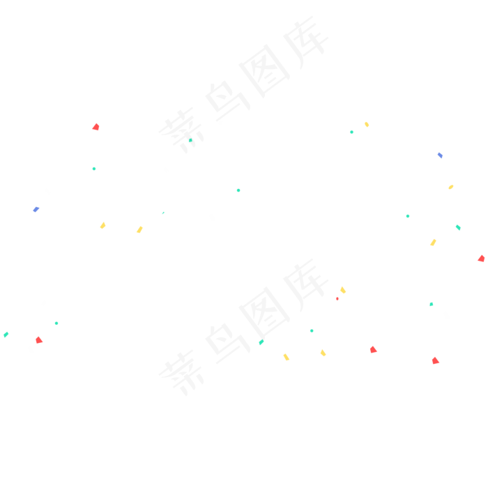 七彩装饰,免抠元素(2000*2000px 300 dpi )ai矢量模版下载