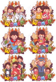 女王节女皇女性三八妇女节,免抠元素