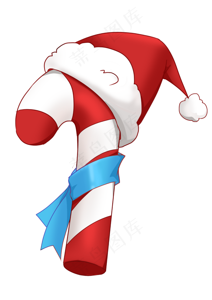 圣诞拐棍塘,免抠元素