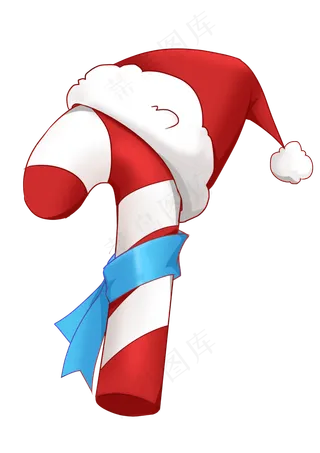 圣诞拐棍塘,免抠元素