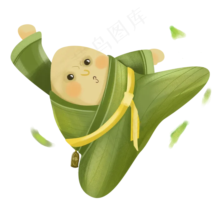 端午节卡通创意粽子(2000X2000(DPI:300))psd模版下载
