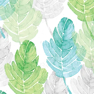 森系小清新文艺风水彩手绘