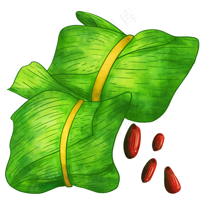传统美食红枣粽子(2000X2000(DPI:300))psd模版下载