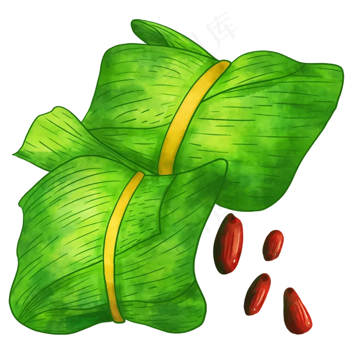 传统美食红枣粽子(2000X2000(DPI:300))psd模版下载