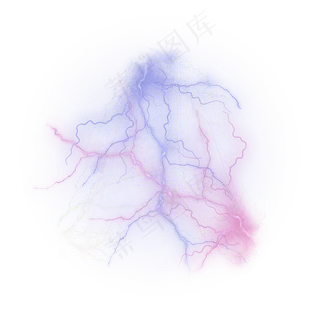 炫酷闪电蓝色紫色字母A