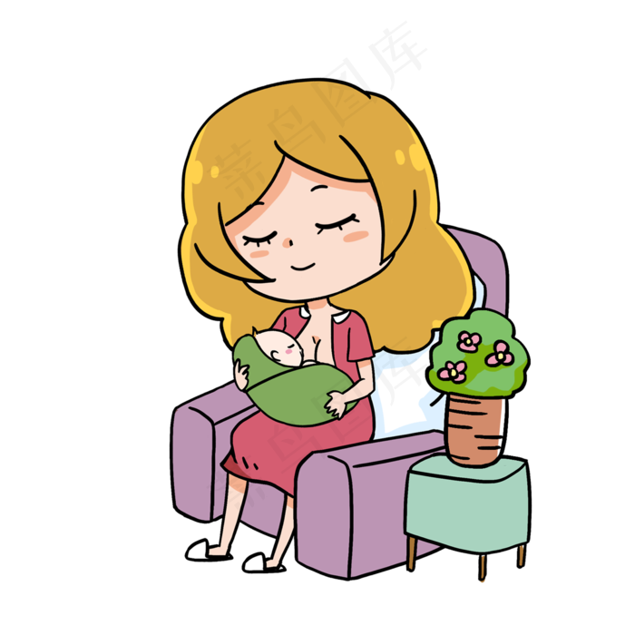 正在哺乳的母亲