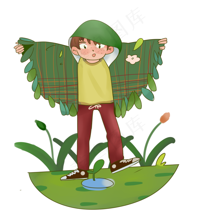 小芽你快快长大插画