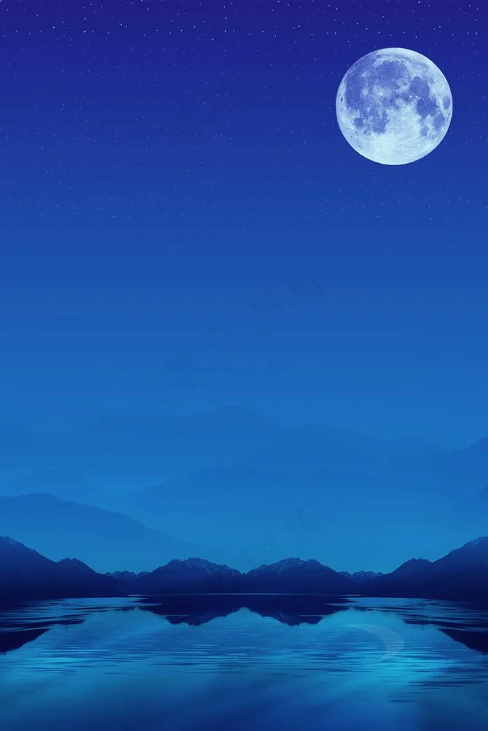 简约夜晚天空广告(2659*3986px 	      )psd模版下载