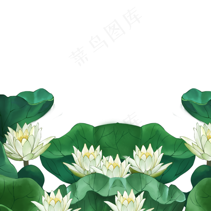 卡通荷花(2000X2000(DPI:300))psd模版下载