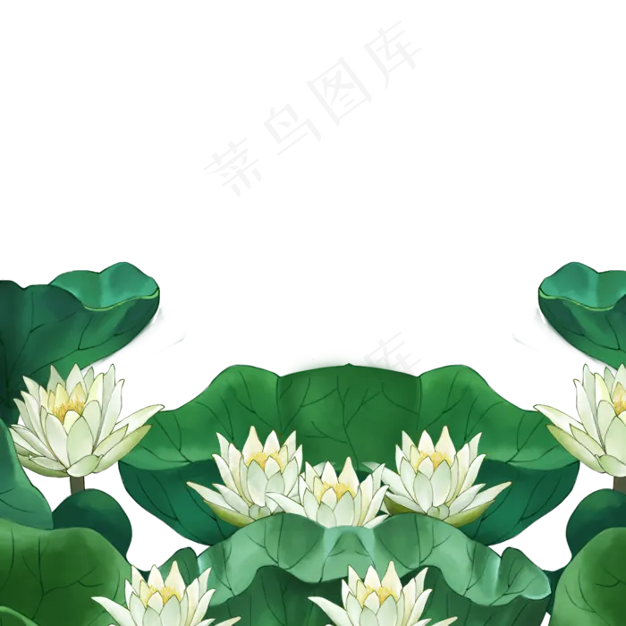 卡通荷花(2000X2000(DPI:300))psd模版下载
