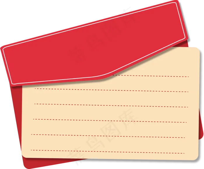 红色信封通知(7109*5884px 300 dpi )ai矢量模版下载