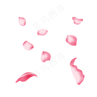 粉色浪漫免扣的玫瑰花瓣