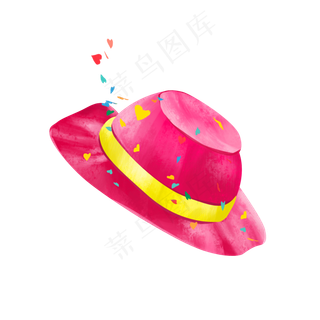 卡通愚人节红色魔术帽