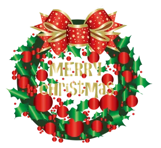 圣诞节圣诞风喜庆的圣诞圈png免费,免抠元素