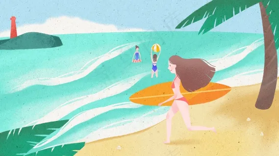 夏日海边泳装美少女 夏日海边泳装美少女