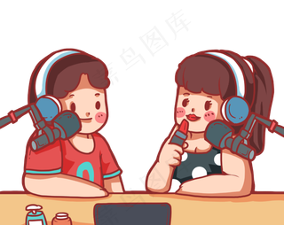 主播正在做节目