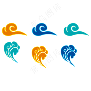 中国风七彩祥云