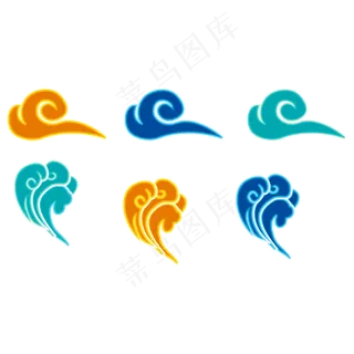 中国风七彩祥云