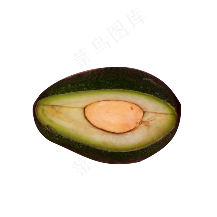 绿色圆弧牛油果食物元素(2000X2000(DPI:300))psd模版下载