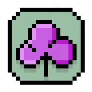 像素风格花朵图标