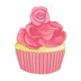 粉红色蛋糕矢量图