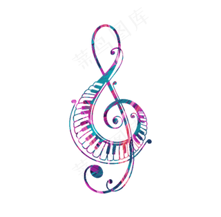 矢量创意音乐符号,免抠元素