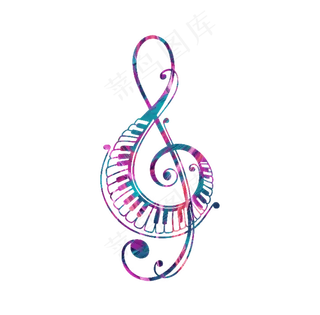 矢量创意音乐符号,免抠元素