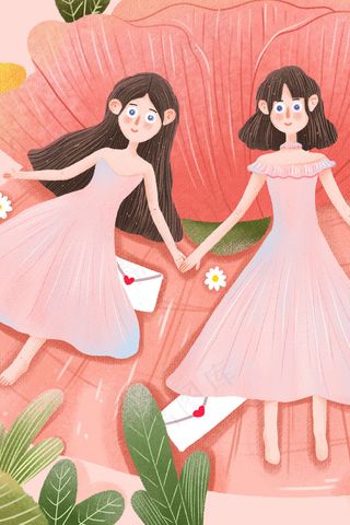 母亲节小清新风格肌理