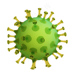 绿色冠状病毒,免抠元素
