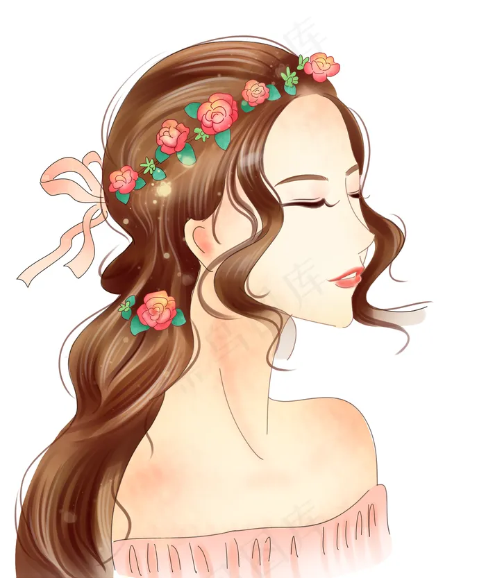 女生节女神节,免抠元素