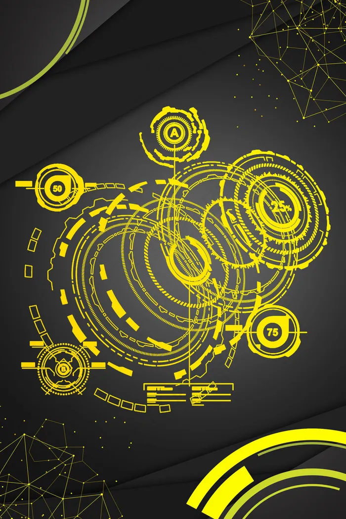 科技风格解码黑科技(3545*5315px 	      )psd模版下载