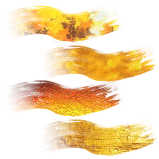 彩色金箔笔触