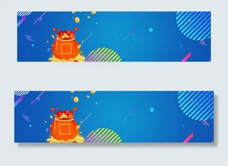 蓝色扁平渐变科技医疗banner