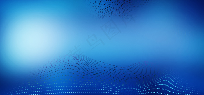 蓝色科技几何粒子海报背景