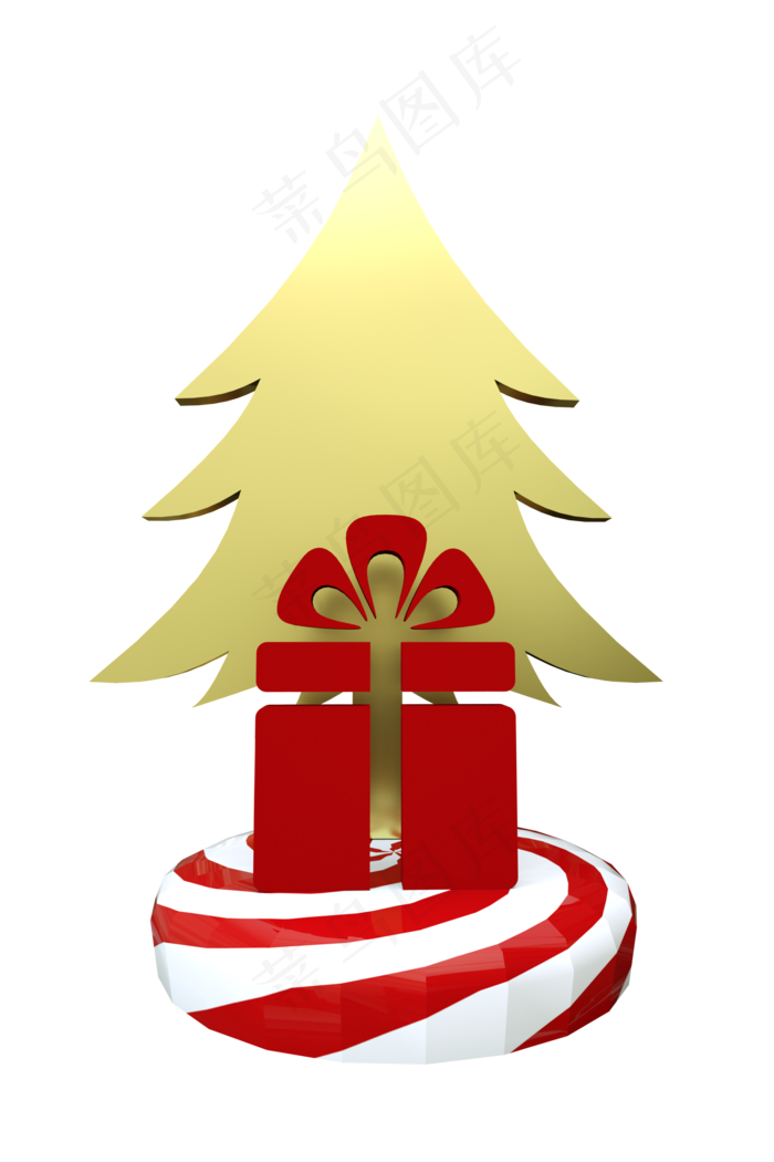 圣诞礼物树,免抠元素