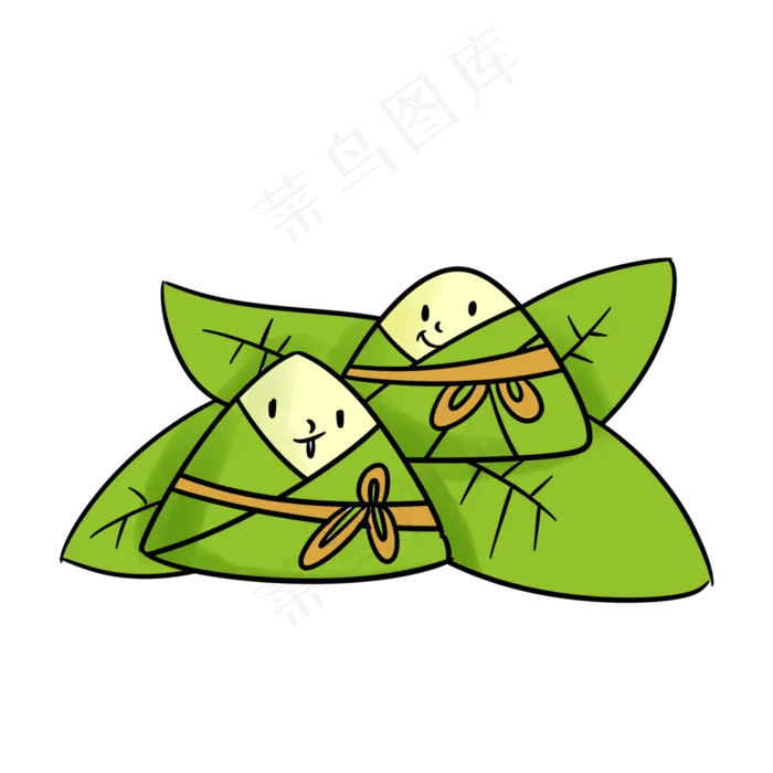 端午节卡通粽子宝宝(2000X2000(DPI:300))psd模版下载