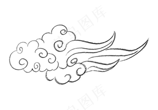 水墨云笔刷云祥云笔墨